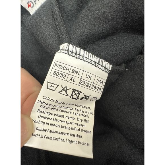 Damart Womens Trouser Pants Plus Size 18/20 Black Micro Fleece NWTs - Picture 5 of 13